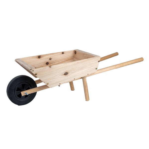 Houten kruiwagen