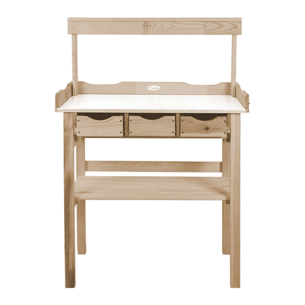 Oppottafel met opzetstuk blank