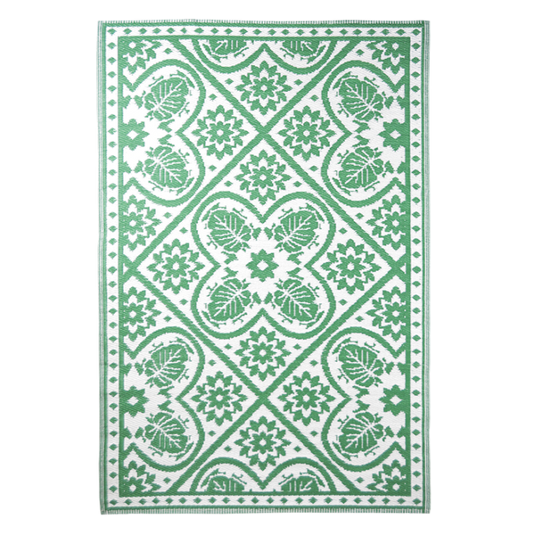 Rechthoekig tuintapijt bladeren