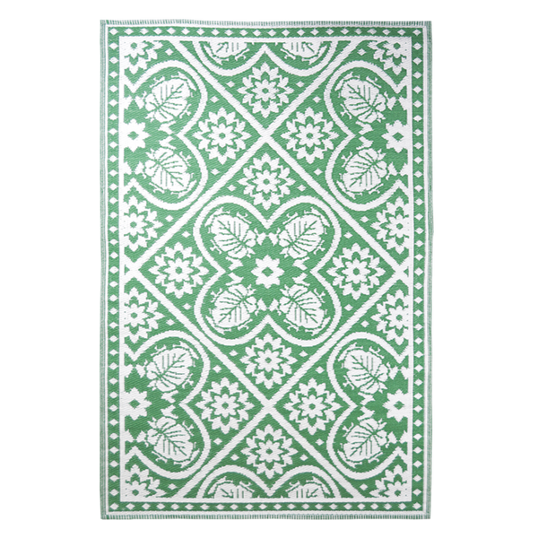 Rechthoekig tuintapijt bladeren