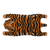 Deurmat kokos tijger