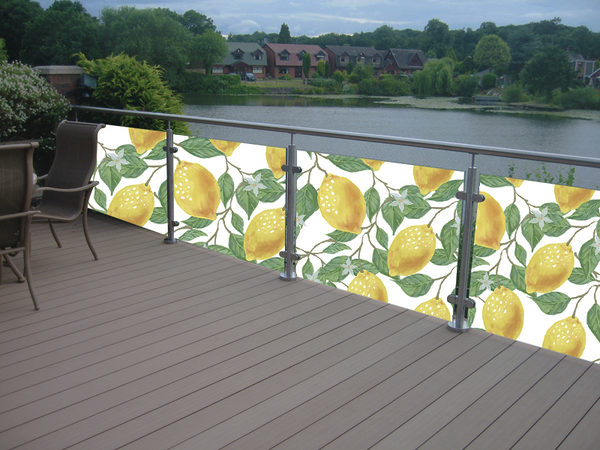 Balkonaufkleber - Zitronen - Druck