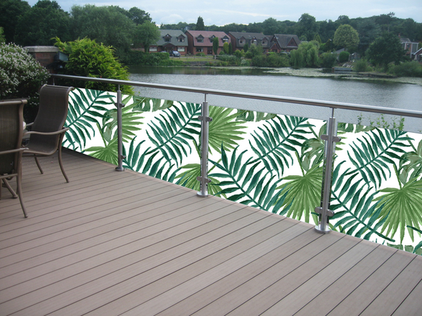 Balkonsticker - Jungle Bladeren - Print