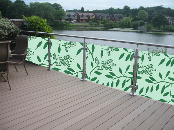 Balkonsticker - Leaves - Rick - Print