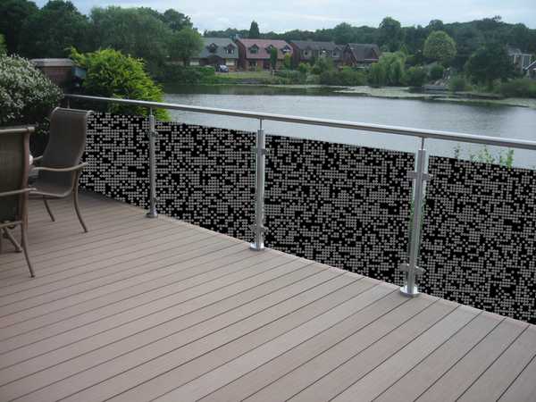 Balkonsticker - Balkon - Stippen - Print