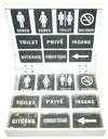 Slate door plates display box 60 pieces