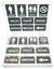 Slate door plates display box 60 pieces