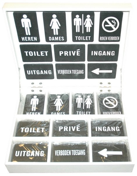 Slate door plates display box 60 pieces