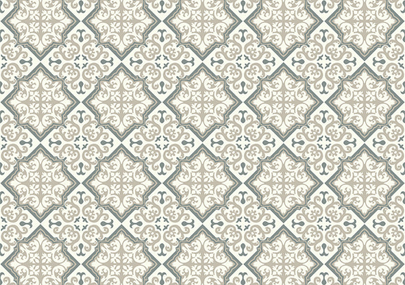 EXCLUSIVE EDITION TAPIJT PATROON BLOEM-RUIT – GRAPHICS – GRIJS-TAUPE