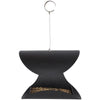 Hanging bird feeder black L