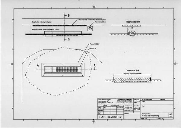 Einbau-Infrarot-Terrassenheizer 1500 Watt