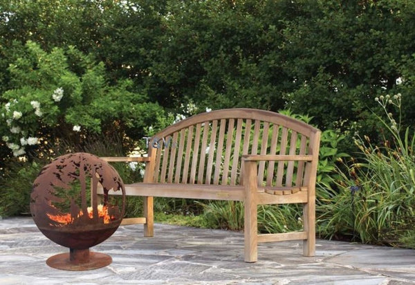 Esschert design - Vuurbal bloemen roest