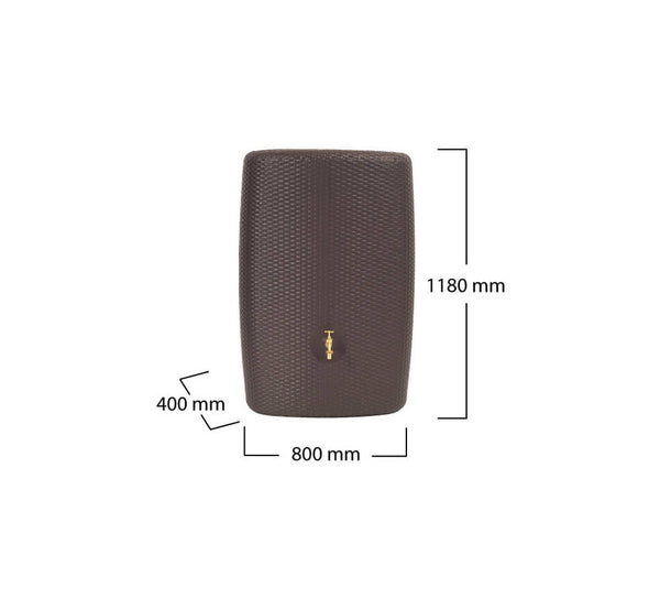 SUNDA rain barrel 300 lt mocha