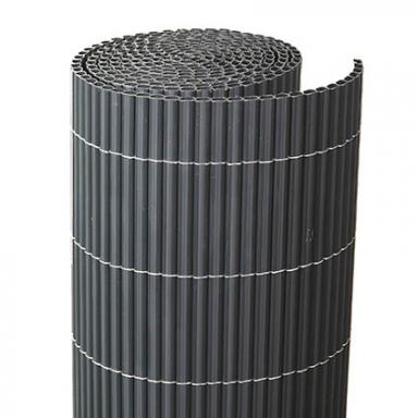 Balkonscherm kunststof antraciet 300x90cm