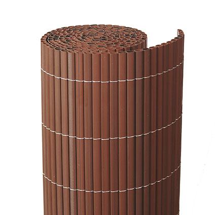 Balkonscherm kunststof walnoot 300x90cm