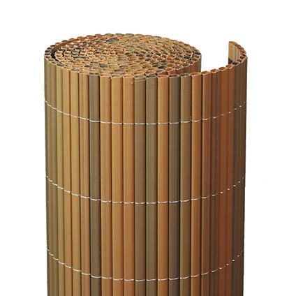 Balkonscherm kunststof teak 300x90cm