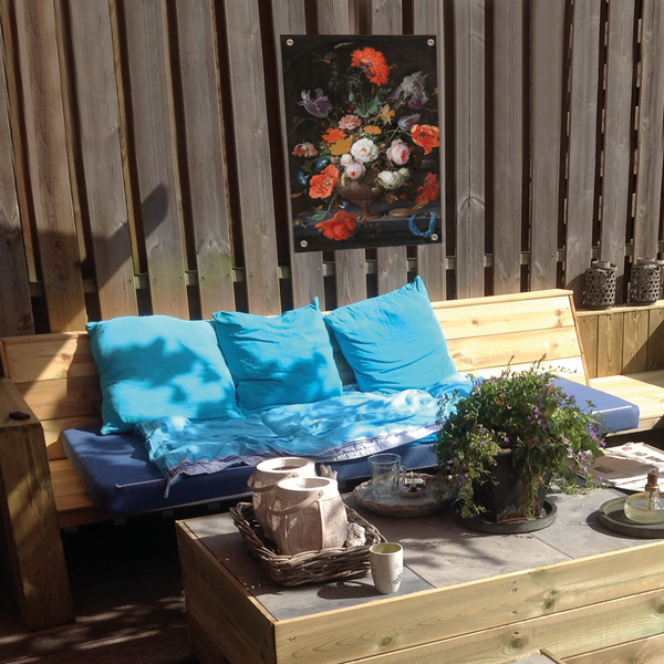 Tuinposter - Stilleven zwarte tint - 100x70cm