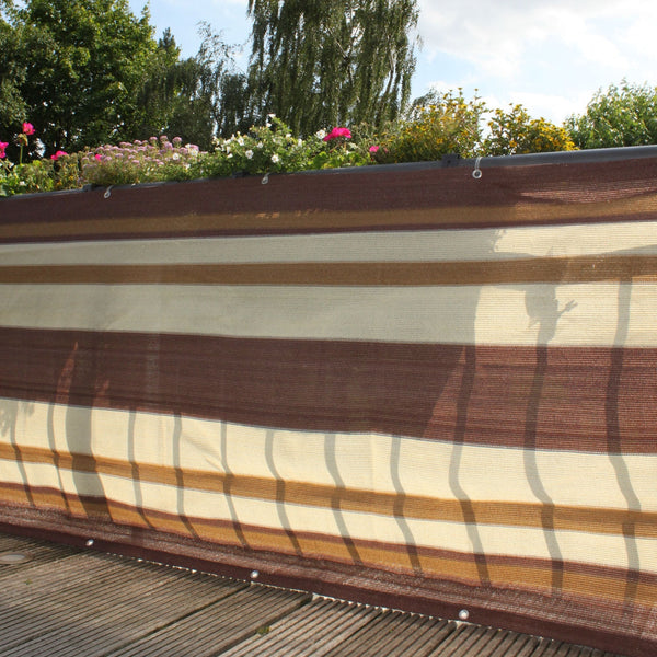 Balkondoek bruin/beige 300x90cm