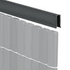 Balkonscherm kunststof antraciet 300x90cm