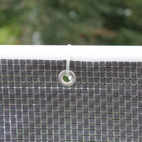 Balkondoek kunststof zilver antraciet 300x90cm