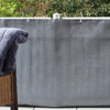 Balkondoek kunststof zilver antraciet 300x90cm
