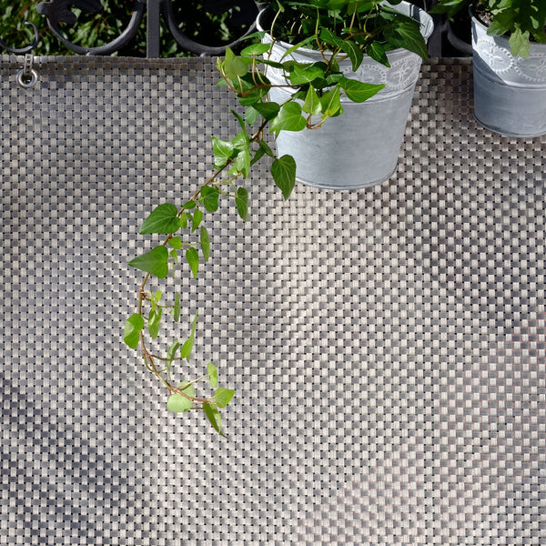 Balkondoek kunststof platina 300x90cm