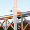 Sonnenschirmhalter Wand Typ H weiß Durchm. 3,5cm