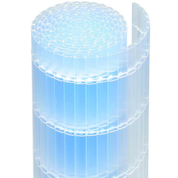 Balkonscherm kunststof transparant 300x90cm