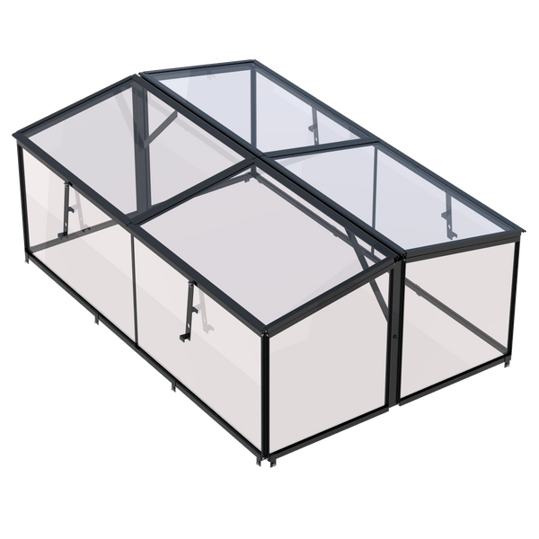 Broeikas Parsley Planter large zwart 4 mm veiligheidsglas