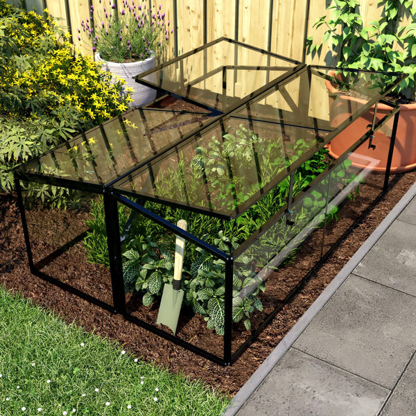 Broeikas Parsley Planter large zwart 4 mm veiligheidsglas