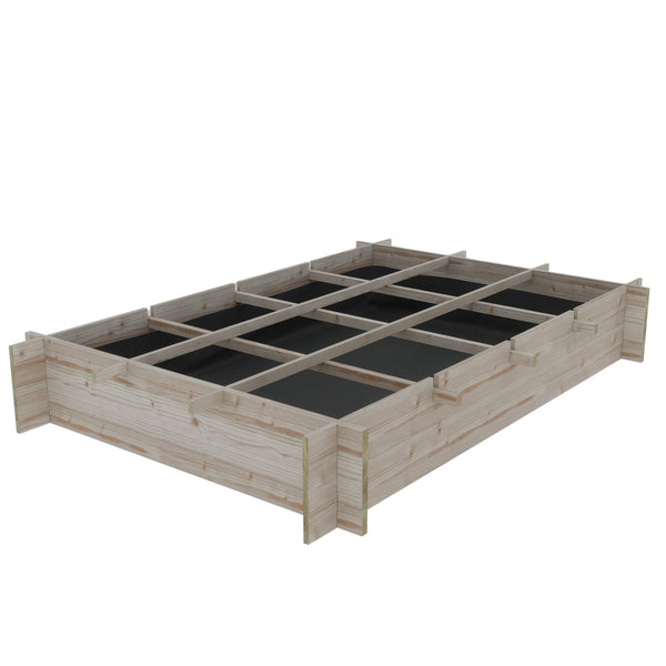 Kweekbak Crispy Lettuce grenen onbehandeld 20x120x80cm