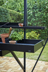 Kweektafel 213 x 52 cm lade zwart