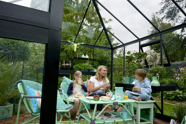 Tuinkamer Oase 13,5 antraciet 3 mm veiligheidsglas