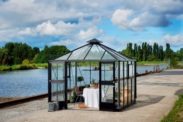 Tuinkamer Oase 8,8 antraciet 3 mm veiligheidsglas