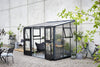 Muurkas Veranda 6,6 antraciet 3 mm veiligheidsglas + 10 mm polycarbonaat