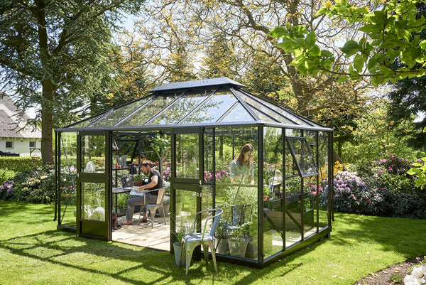 Tuinkamer Grand Oase 13,0 antraciet 3 mm veiligheidsglas