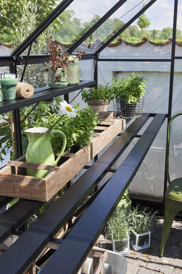 Kweektafel Qube 812, geintegreerd, zwart