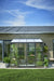 Muurkas Qube Lean-to 68 zwart 3 mm veiligheidsglas + 6 mm polycarbonaat