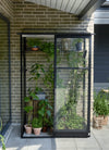 Muurkas Qube Lean-to 24 zwart 3 mm veiligheidsglas