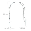 Rozenboog metaal 240 cm