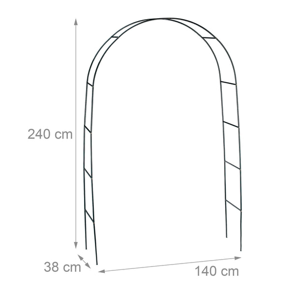 Rozenboog metaal 240 cm