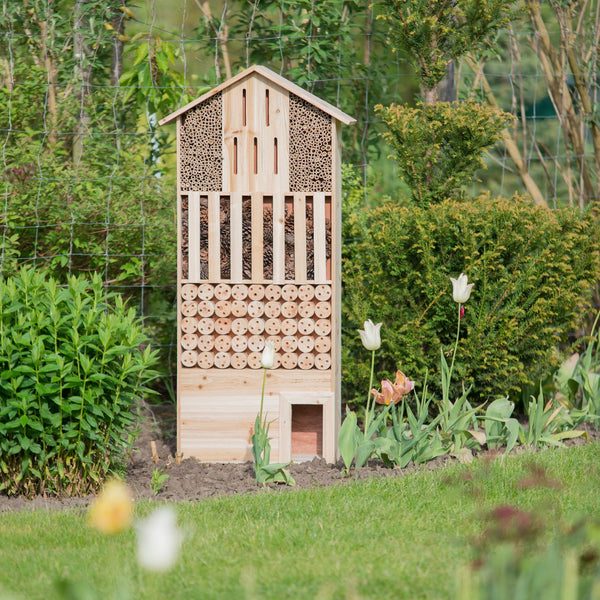Insectenhotel natuur XXL met egelhuis