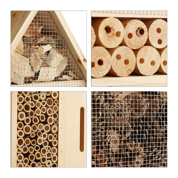 Insectenhotel natuur grootte L