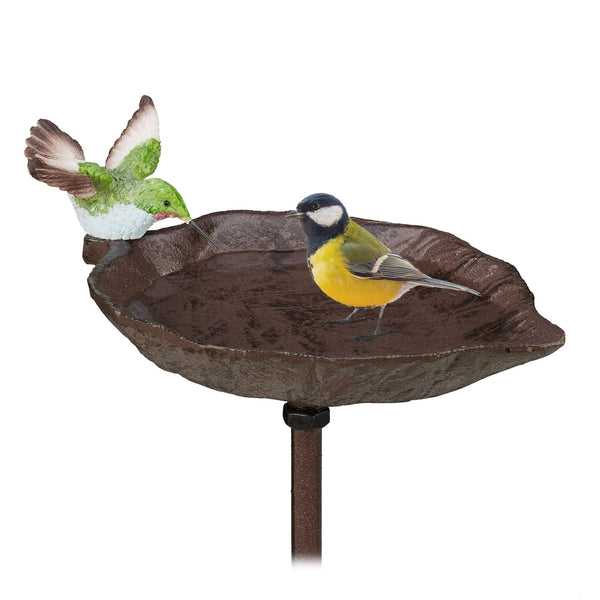 Vogelbad gietijzer op pin