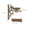 Birdbath cast iron WELCOME