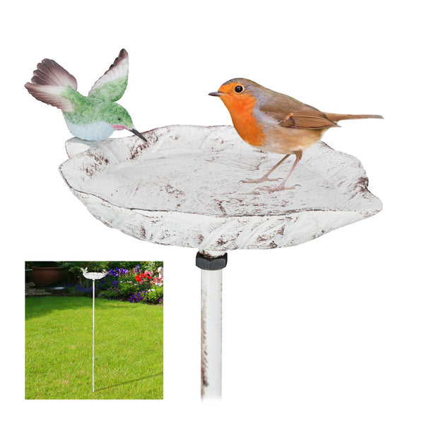 Vogelbadje gietijzer op paal