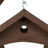 Braune hängende Vogelfutterwand