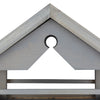 Grey bird feeder on stand