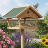 Vogelvoederhuisje op paal 137 cm