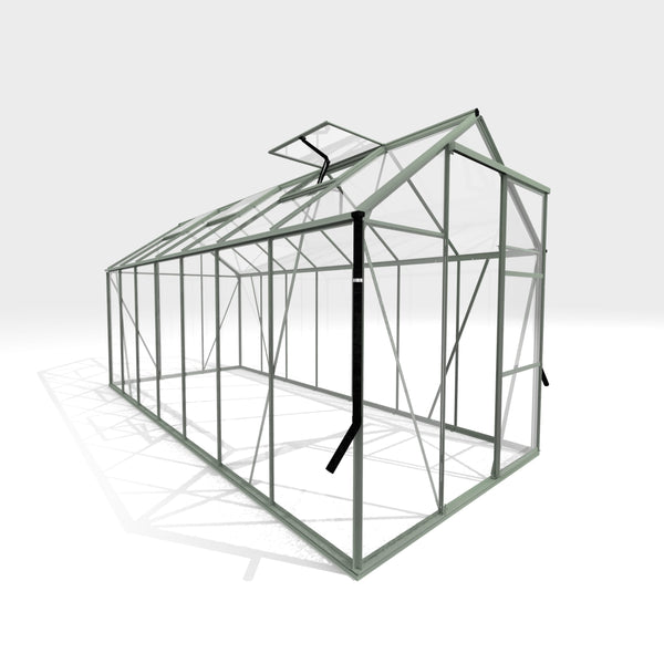 Tuinkas Kate V groengrijs 3 mm veiligheidsglas